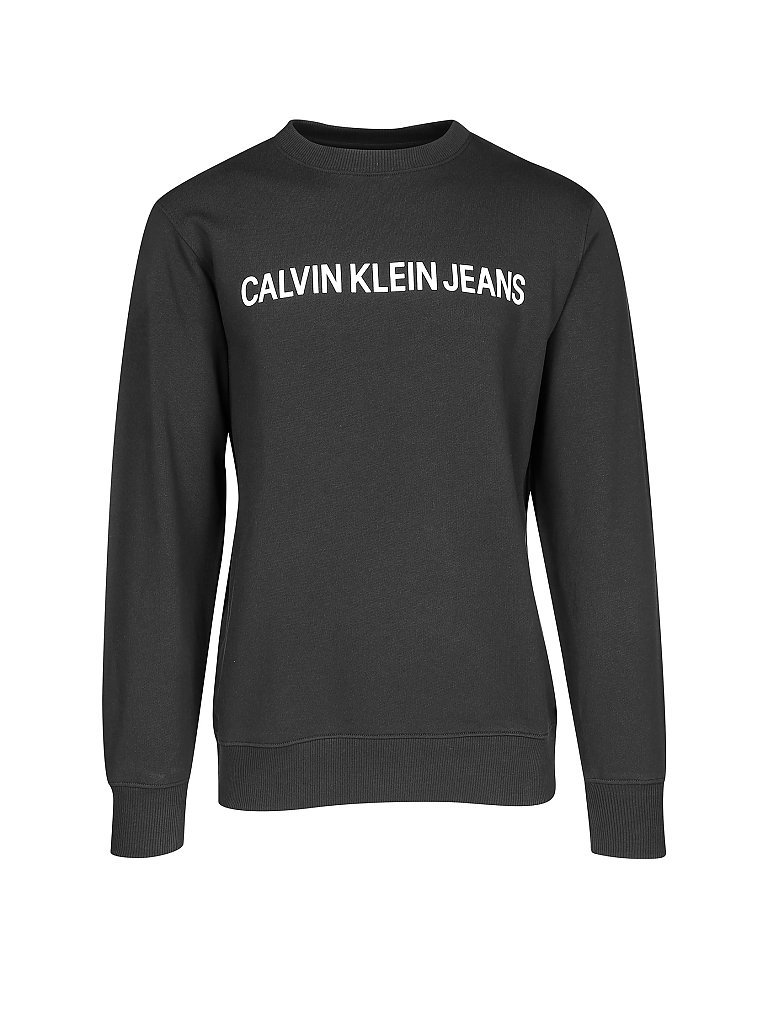 CALVIN KLEIN JEANS Sweater Logo Institunal schwarz | M